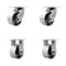 Service Caster 6'' Heavy Duty Semi Steel Cast Iron Caster Set 2 Swivel Locks 2 Rigid, 4PK CRAN-SCC-KP92S630-SSR-BSL-2-R-2 - alternate 1